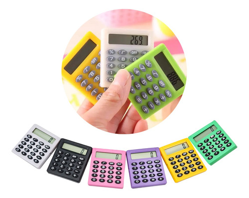 Mini Calculadora Escolar De Colores
