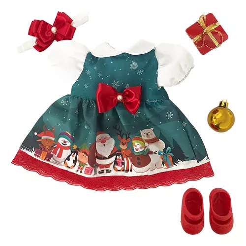 Vestido de Natal para boneca reborn