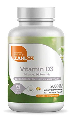 Zahler Vitamina D3 Chewable 2000iu, Un Suplemento Totalmente