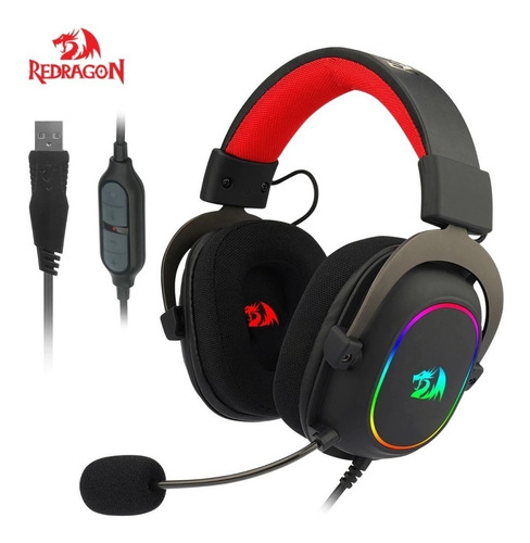 Imagen 7 de 8 de Diadema Gamer 7.1 Redragon H510-rgb Zeus X Con Micrófono