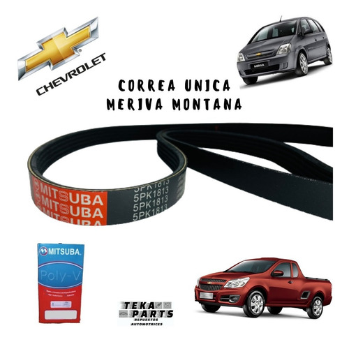 Correa Unica Chevrolet Corsa 1.8 Meriva Montana Fiat Idea1.8