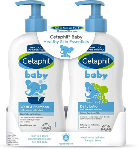 Cetaphil Baby Wash & Shampoo + Body Lotion