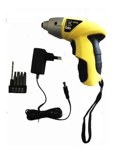 Imagem 3 de 3 de Parafusadeira Com Carregador Bivolt Com Lanterna E Bits Eda