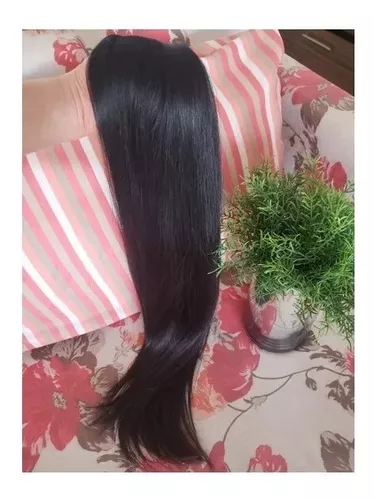 Cabelo Premium Liso Natural 55 CM - Cabelo Humano - Cabelo