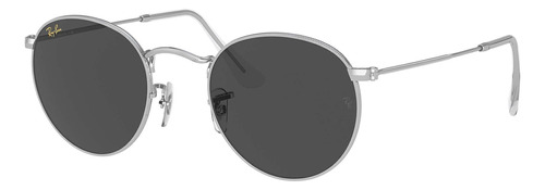 Ray-ban Rb3447 9198b1 Round Metal Legend Negro G-15 Plata