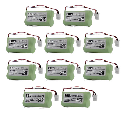 10 X 600mah Batería Para Vtech Bt166342 Bt266342 Bt183342 Bt