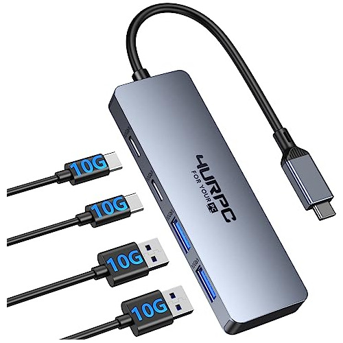 Adaptador Usb C Hub Para Laptop 2 Usb-c 3.2 Para Mc Hp Dell