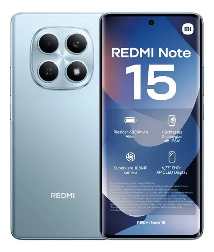 Celular Xiaomi Redmi Note 15 256gb 8gb Ram Lançamento 2026