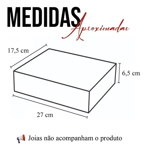 Imagem 4 de 4 de Estojo Maleta Porta Joias Misto Médio Veludo Salmão