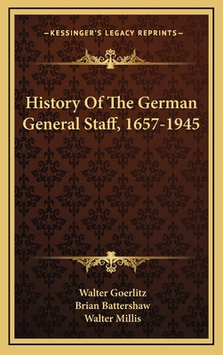 Libro History Of The German General Staff, 1657-1945 - Go...