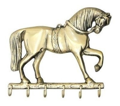 Porta Chaves Cavalo Parede Bronze Decoração Presentes Arte