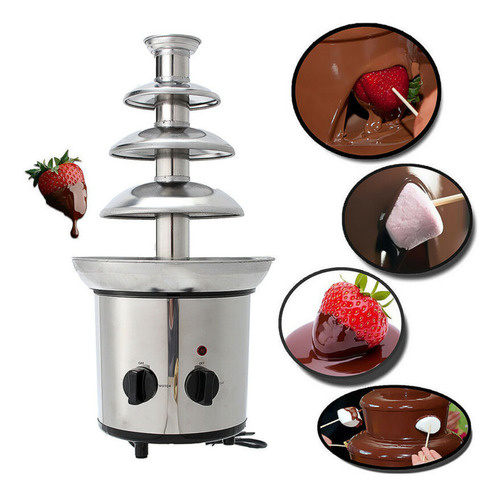 Fondue De Chocolate Chocolate Fountain. Set, Fuente, Niveles