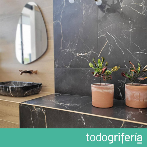 Porcelanato Portoro Cerro Negro Satinado 58x117 Rectificado
