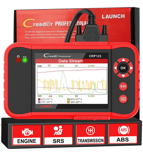 Launch Creader Crp 123 Scanner Automotivo Profissional