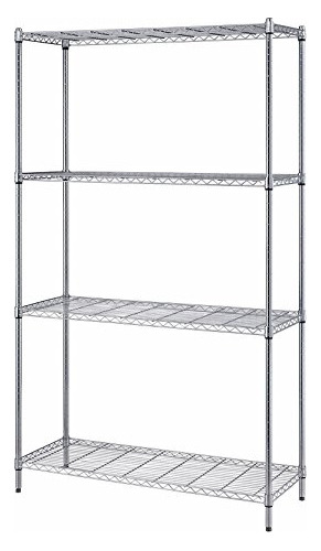 Quantum Almacenamiento 4-shelf Estantería Wire, 300 Lb. Capa