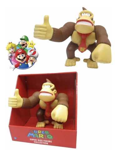 Figura Donkey Kong Maulee Mario Bros Juegue Rea De Colección