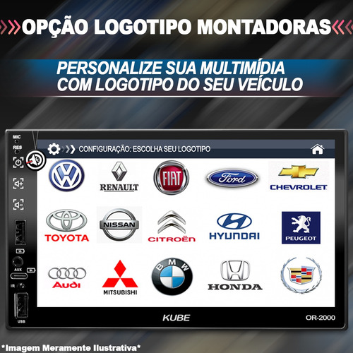 Multimidia Carplay Android Auto Carrega Smartphone Câmera Ré