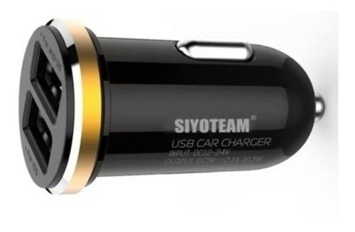 Cargador De Auto 2 Usb + Cable Para iPhone  Siyoteam