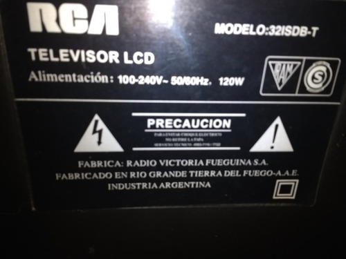 Imagen 3 de 4 de Televisor Rca 32 Para Repuesto Usadano Envío Consultar Descu