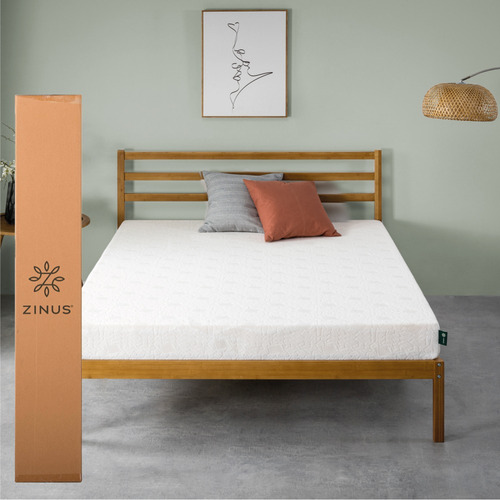 Zinus | Colchón King Memory Foam 12 Cm Alivia Presión