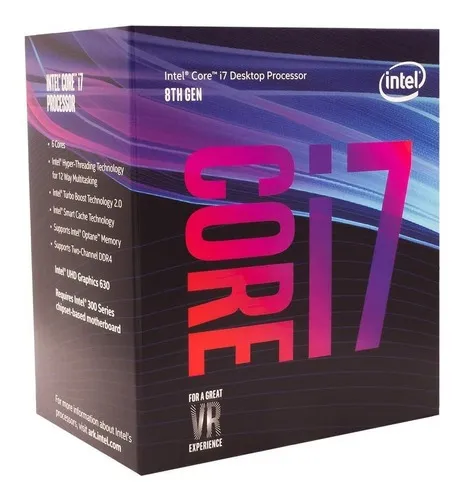 Procesador gamer Intel Core i7 8700 BX80684I78700 de 6 n cleos y