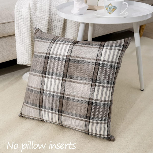 Carrie Home Brown Papely Pillow Covers 18x18 De 2 Almohadas