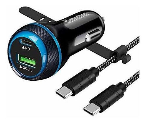 Cargador De Coche Binboubou Usb C Cargador De Coche Súper Rá