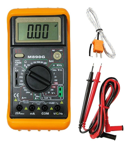 Tester Multimetro M890g Capacimetro Temperatura Frecuencia