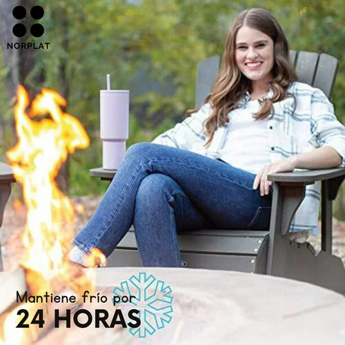 Norplat Tumbler 1180ml Vaso Térmico 40oz 1180ml Con Bombilla