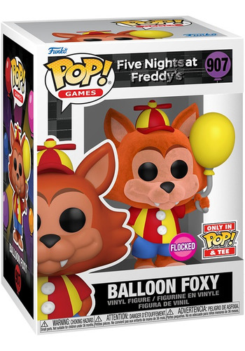 Funko Pop #907 Balloon Foxy Flocked Only In & Tee.