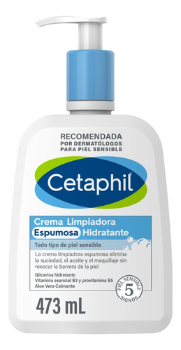 Crema Limpiadora Cetaphil Espumosa E Hidratante 473ml Momento de aplicación Día Noche Tipo de piel Todo tipo de piel