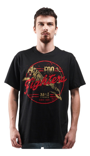 Camiseta Foo Fighters Tiger Rpm 33  Rock Activity