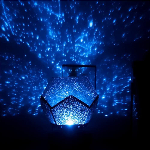 Proyector Planetario Galaxy Lámpara De Cielo Nocturno Planet Estructura Negro Pantalla Amarillo