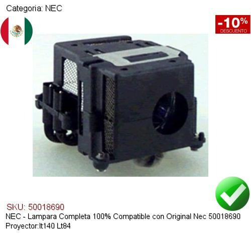 Lampara Compatible Proyector Nec 50018690 Lt140 Lt84