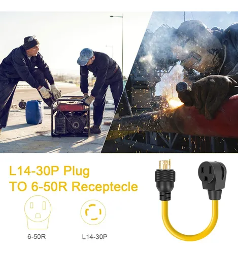 Rophor Cable Adaptador De Soldador, L14-30p Twist Lock Macho