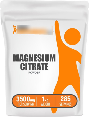 Citrato De Magnesio 3500 Mg Limpio Y Puro Sin Aditivos 1 Kg