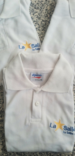Chemises Escolares Blancas Tallas 8, 10, 12 Colegio La Salle (Usado)