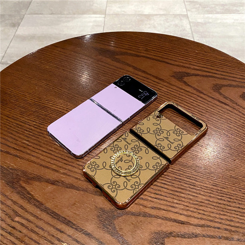 Funda Con Soporte De Anillo De Cuero Pu Galvanizado For Sam