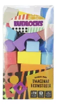 Comprar Bloques Goma Eva Balde Construccion Encastre Didactico X40