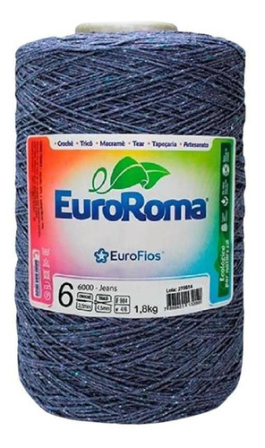 Barbante Euroroma 1,8kg N6 Eurofios 3 Unidades Jeans