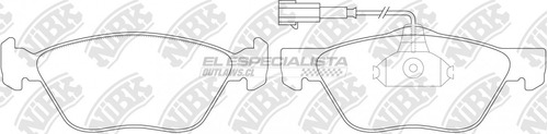 Pastillas De Freno Fiat Bravo (brava) 1.8 2000 Nibk Del