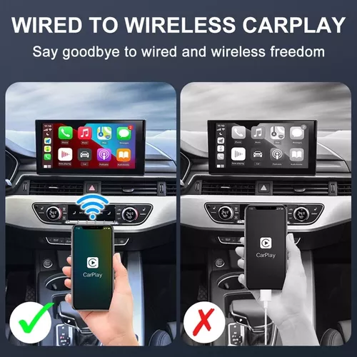 Adaptador Sem Fio CarPlay & Android Auto Para Carros Com De