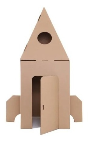 Foguete De Papelão Projeto/ Molde Imprima E Monte Frt Grátis