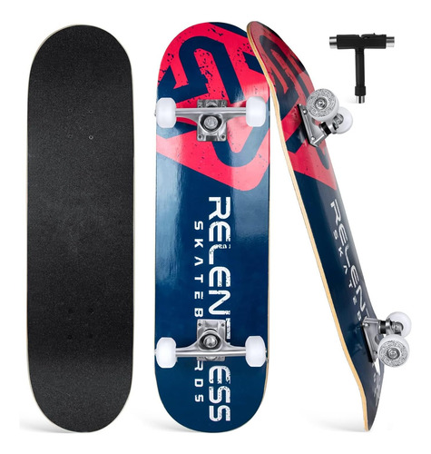 Relentless Skateboards Monopatín Completo De 31 Pulgadas Con