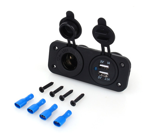 Cargador De Coche Con Conector Usb Dual Para Encendedor De C