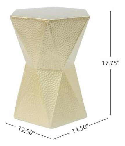 Mesa Auxiliar Decorativa Hexagonal Merax, Mesa Auxiliar De