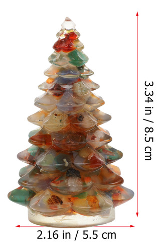 Figura De Árbol De Navidad De Resina, Mini Árbol De Navidad