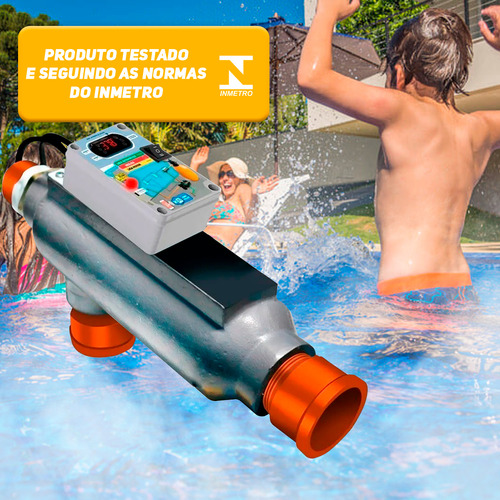 Aquecedor Auto Comando Wifi Piscina 20 Millts + Ionizador 220V