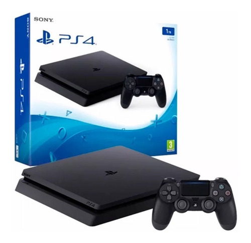 Consola Sony Play Station Ps4 Slim 500 Black