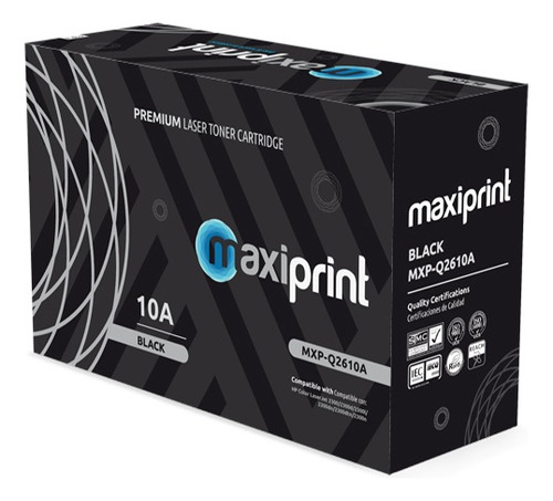 Cartucho De Toner Maxiprint Compatible Con Hp Q2610a Negro